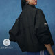 Adidas clover Frauenkleidung 2025 Frühling neuer Sportbekleidungskragen Kragen -Strickjacke Mode gewebte Windschutzjacke IB7374 Schwarz XS
