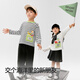Balabala children's clothing, children's long-sleeved T-shirt, boys and girls 2025 new spring top T209125100205
