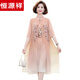 
Hengyuanxiang Fat Mom Summer Cheongsam Dress Summer Chiffon Skirt Large Size 2025 New Middle-aged Women's Summer Style Weather Temperament 6629 Khaki XL Recommended 115 Jin [Jin equals 0.5 kg]