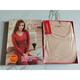 Sakura nai'er 6628 Frauen dünne Baumwolle Lycra Herbst Herbstkleidung und Herbsthosen Set warm orange neuer Stil 26611 Runde Hals XL 175X