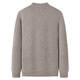 Shanshan Heavy Thick Cardigan Men's Autumn and Winter Skin Friendly Soft Waxy Inside Round Neck Pullover Casual Stretch Sweater