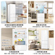 Leader Haier produces 345-liter white French multi-door first-class energy-efficient air-cooled ultra-thin colored crystal glass panel refrigerator BCD-345WLLFDD9CW1U1 with 20% national subsidy