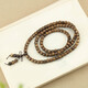 Bucklele Retro Sandalwood 108 Bracelets para hombres y mujeres Versátiles de madera de rosario de mano versátil Joyería cultural simple 1049-1# shenguibao 108 pulseras para 7/8 pulseras