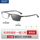 W color change and use dual-purpose progressive multi-focus reading glasses for men, high-definition blue light anti-blue light elderly reading glasses for women, color change and use dual-purpose + anti-blue light + black frame 100 degrees
