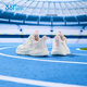 361 zapatos para niños, zapatillas para correr para niños 25 niños y niñas de otoño de 3 a 14 años Campus Sports Sports, blanco 32