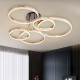 Physischer Laden Jishuo Series Circle Wohnzimmer Esszimmer Schlafzimmer Deckenleuchte offline 12188 Esshänge 3 Kreise 46 Watt Durchmesser 93 cm drei Farben