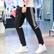 Adidas (adidas) sweatpants men's pants spring and autumn new outdoor training pants breathable casual pants running fitness pants trousers GK9273 black embroidered logo straight pants 2XL
