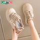 Katile crocodile women's shoes for summer breathable big toe shoes mesh hollow sports and casual shoes for women 1584 Khaki 38