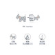 AGATHA/Aijiasha French puppy silver earrings for women, birthday gifts for girlfriends and best friends, high-end earrings