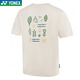 YONEX25年新款尤尼克斯YY羽毛球服运动服T恤速干透气上衣短袖 男款-16833CR-冰米色 2XL