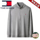 Tommy Hee Kelly Tommy 100 Pure Wool Cardigan Executive Jacket Herren Reißverschluss Frühling und Herbst High-End-Strick-Pulloverjacke Top Navy Pure Wool XL 175 [Vorgeschlagen 130-155 Jin [Jin gleich 0,5 kg]]