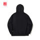 Li ning china li ning sudadera con capucha para hombres 2025 otoño nuevo nuevo y versátil deportivo sencillo y versátil negro-1 m