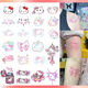
FKSASUHelloKitty Painted Tattoo Stickers Waterproof Women's Long-lasting Katie Cat Stickers Ins Cute Small Pattern W687 Cat 4 Models J