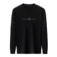 Qi Armania brand men's long-sleeved T-shirt men's round neck cotton sweatshirt versatile casual top 1105-Black M 165[suitable for 90-120Jin[Jin equals 0.5 kg]]