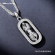 Miss JuJu pt950 platinum vajra pendant for men, platinum rotatable pendant, national style design, pendant, weight 7.2-7.4 grams, width about 11mm