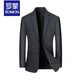 ROMON Suit Men's Wool Wool Jacket 2025 Spring and Autumn New Slim Fit Middle-aged Dad Single-piece Casual Suit Top Dark Gray B--62912 L 175 115-135Jin Jin is equal to 0.5 kg