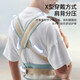 
Budou mother baby waist stool for summer breathable baby stool waist protection front hug style four-season strap baby holding artifact small ancient blue four-season storage model storage stool core