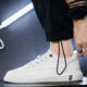 Huilijun Herren sommer atmungsaktiv trendy lässige und modische, vielseitige Leder wasserdichte weiße Schuhe Nicht rutschende und kräftig-resistente ein Stück Großhandel N695 Black 39