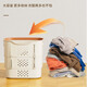 Ou Runzhe two-piece folding dirty clothes basket bathroom toilet retractable dirty clothes basket clothing storage large capacity dirty clothes basket