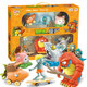 Plantas vs. Zombies Plantas genuinas vs. Zombies Juguetes 2 Beach Giant Beach Caja de regalo completa Lotus Small Puff Machine Gun Pea Shooter 686-60 [Plastic] 5 Plantas + 3 Zombies de playa