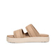 Ugg Summer Damen komfortable dicke Sohle exponierte TOE STEFLCRO FLIP-FLOP CLASSIGKEITERS 1158054SAN SAND COPP 37