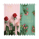 Ouoety rideaux personnalisés modernes fleurs nordiques américaines modernes fleurs de rose petite fille princesse chambre chambre salon baie fenêtre gauze b1049 width de tissu de tissu 1 mètre Prix / combien de mètres pour prendre une photo