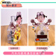 家小优2025新款高品质副驾驶装饰女朋友专座 汽车摆件太阳能车载摆件小 太阳能电池双用【摇头单人691款