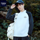 TEEK quick-drying cycling clothes casual long-sleeved t-shirt men's 2025 summer outdoor sports mountaineering half-zip tops SA1797 white black S