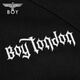 BOY LONDON秋冬情侣款黑色潮牌朋克宽松立领夹克外套N12004 黑色 XS