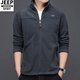 
JEEP SPIRIT Jeep Sweater Men's Jacket Stand Collar Solid Color Spring and Autumn Thick Embroidered Straight Loose Business Top Fleece Military Green 9902 100-120Jin[Jin equals 0.5 kg] M