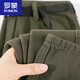 ROMON extra large size 300Jin Jin equals 0.5kg American retro heavyweight pure cotton work casual pants men's spring and autumn loose fashion straight pants 2 Army Green Recommended 190-220Jin Jin equals 0.5kg 4XL