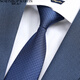 North Martin high-end silk tie, knot-free, men's business lazy zipper, easy to pull, blue-gray wedding high-end