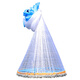 Dilimo cast net, hand throw net, fish net, Frisbee net, cast fish net, large Frisbee type fishing net, spin net, pull net, fish net, chain clause, monofilament line Frisbee net - diameter 5.4 meters