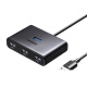 绿联（UGREEN）绿联USB30四口扩展器台式电脑多功能HUB 黑-0.5米(15696)