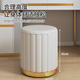 Chibalun dressing stool dressing table stool small bedroom makeup chair small round stool soft bag can store household shoe changing stool