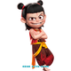 NEZHA 2 Autocollant Nezha: The Devil Child's Character Mur Mural Rental Cormort Corridor Suitcase Decoration Body Decoration étanche Nezha KY844-3 côté maximum 30cm (taille de papier A4)