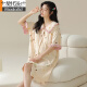 
Modal pregnant women breastfeeding nightgown summer thin postpartum confinement clothes maternity hospital for prenatal examination dress summer 11981 M