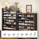Mercertas mittelalterlicher Schuhschrank aus Edelstahl mit Wandlager und Aufbewahrung 2-in-1-mehrschichtiger Haushaltstür Eingang Eingangseingangshalle Yaotai Jade Box 5 Tür 11 Stock 1000x1695x350mm