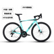 Xidesheng (XDS) Road Bicycle AD300 Cadre en aluminium 20 vitesses Pression d'huile Disc Frein 2025 Vendre le vent Bicycle de flexion Noir / Argent [Envoi de véhicule complet] 510 mm