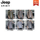 JEEP SPIRIT格子休闲衬衫男士春秋季长袖衬衣韩式上衣服复古宽松夏季薄款外套 K12108灰色 M 90-110斤