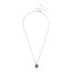 Fat Donglai's same Tahitian black pearl pendant S925 silver Zhenduo hemp gray Princess Diana pearl necklace for women black single silver necklace pearl white total length about 46.5cm