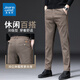 Jeanswest Casual Pants Men's Spring y Autumn New Black Business Pantalones heterosexuales Mensos Slim-Fit Trendy Versátiles 829 Gray Tamaño 32 (2 pies 5)