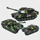 Wanrean Children's Fernbedienung Fahrzeug Tank Spielzeug Fernbedienung Fahrzeug Militärmodell Militärs grünes Elektro -Panzerfahrzeug Crawler Boy Camouflage Track fahren [32,5 cm] Beleuchtung und Klang Akkulaufzeit [ein Satz wiederaufladbarer Batterien + Ladekabel]