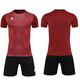 Kelme Fußballanzug Herren- und Frauenwettbewerbstraining Kurzärmeler-Trikots für Erwachsene, die schnell trockene Drucksportuniformen 003 Blau anpassen.