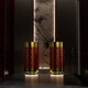 Tendance nationale bassin de colonne de colonne en acier inoxydable chinois bassin rond du bassin de lavage de colonne intégrée bassin de plancher Gol