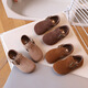 G.duck little yellow duck children's leather shoes Birkenstock shoes spring new girls princess shoes pig skin small fragrant fashion single shoes khaki 21 shoe inner length 13.5cm