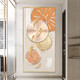 Nuevo estilo Resumen Decoración Pintura de jiuyu Imagen moderna de estilo minimalista Corredor Aisle Fondo de pared Pintura colgante de cristal Mural TXMG11143 60*120 Ancho de pared 80-90cm Aleación de aluminio negro elegante