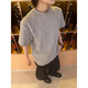 Digada coréen Version Couleur solide hommes Men à manches courtes Summer Summer Simple Round Neck Men T-shirt Men Loose T-shirt à manches courtes décontractée Men and Women Wyn-T679 Black M