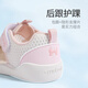 Pastor Boy Baby Baby Shoes para niños pequeños Sumnos suaves zapatos frontales de paso transpirable para el parachoques de la mujer Sandalias del niño lindos Polvo de conejo 19