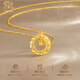 Chinese Jewelry Gold Necklace Pure Gold 999 DreamWeaver Mobius Pendant for Wife Jewelry for Girlfriend Birthday Gift 3.1-3.2g Rose Gift Box Mobius Necklace